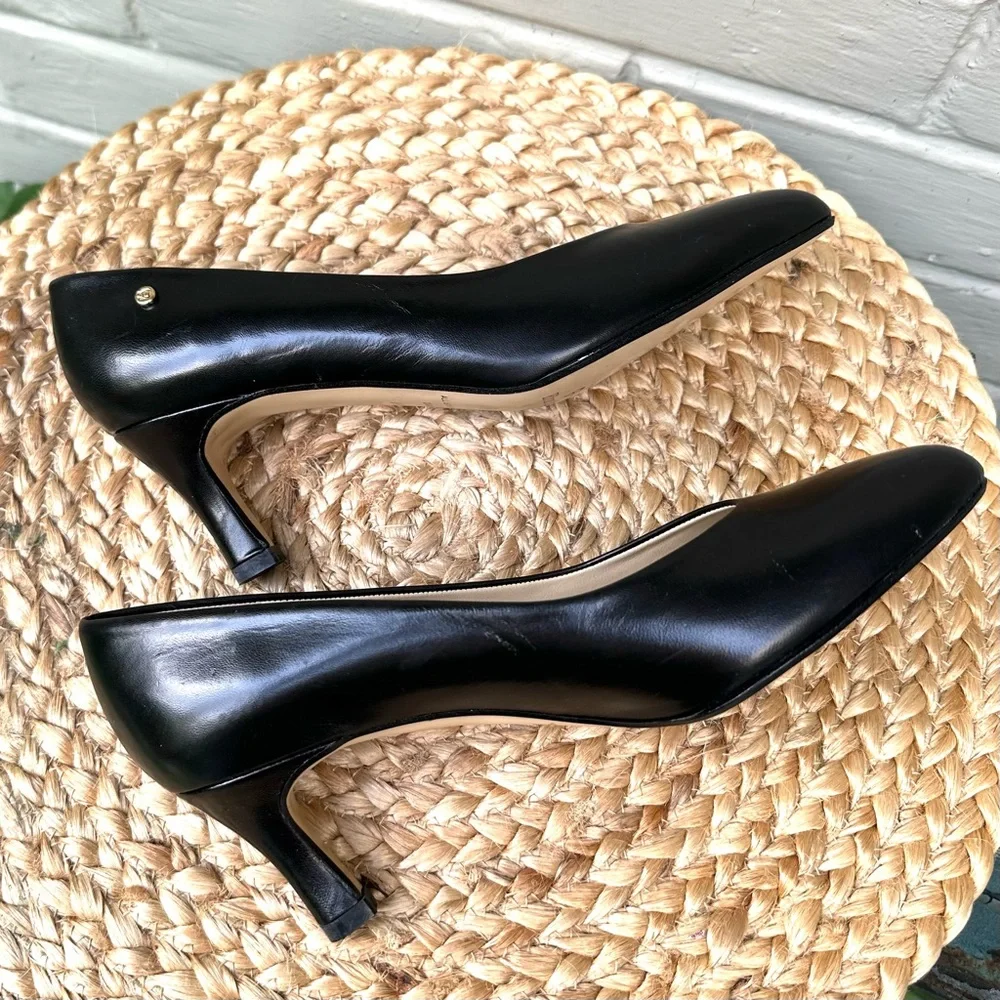Etienne Aigner Zurich Black Leather Pumps NWOT - Picture 7 of 16